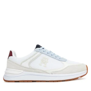 Sneakersy Tommy Hilfiger Casual Fashion Runner Mix FW0FW08324 Biały