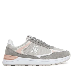 Sneakersy Tommy Hilfiger Casual Fashion Runner Mix FW0FW08324 Szary