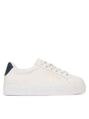Sneakersy Tommy Hilfiger Chic Cupsole FW0FW09107 Écru Kremowy