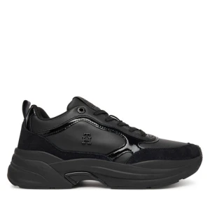 Sneakersy Tommy Hilfiger Chunky Runner Patent FW0FW08840 Czarny
