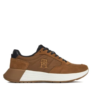 Sneakersy Tommy Hilfiger Classic Elevated Runner Mix FM0FM04876 Brązowy