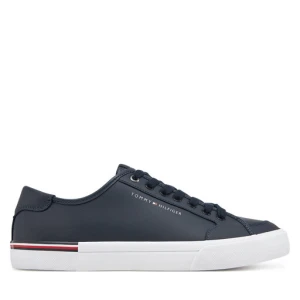 Sneakersy Tommy Hilfiger Core Corporate Vulc Leather FM0FM05399 Granatowy