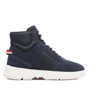 Sneakersy Tommy Hilfiger Core Mix Suede Hybrid Boot FM0FM04596 Granatowy