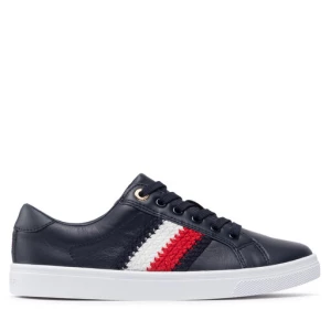 Sneakersy Tommy Hilfiger Corporate Cupsole Sneaker FW0FW06457 Granatowy