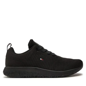 Zdjęcie produktu Sneakersy Tommy Hilfiger Corporate Knit Rib Runner FM0FM02838 Czarny