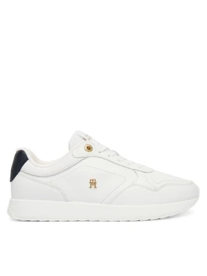 Sneakersy Tommy Hilfiger Corporate Mix Mat Runner FW0FW09318 Biały