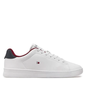Sneakersy Tommy Hilfiger Court Cupsole Leather Flag FM0FM05451 Biały