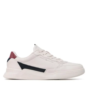 Sneakersy Tommy Hilfiger Elevated Cupsole Leather FM0FM04490 Beżowy
