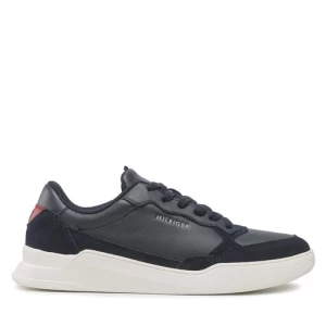 Sneakersy Tommy Hilfiger Elevated Cupsole Leather Mix FM0FM04358 Granatowy
