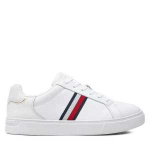 Sneakersy Tommy Hilfiger Essential Court Sneaker Stripes FW0FW08001 Biały