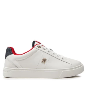 Sneakersy Tommy Hilfiger Essential Elevated Court Sneaker FW0FW07685 Écru