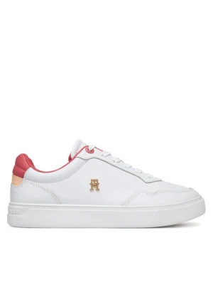 Sneakersy Tommy Hilfiger Essential Elevated Court Sneaker FW0FW08680 Biały