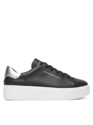 Sneakersy Tommy Hilfiger Essential Platform Court Sneaker FW0FW08756 Czarny