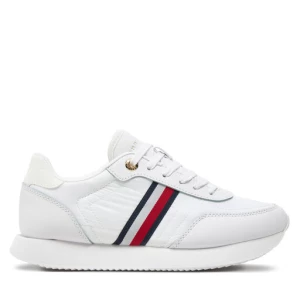 Sneakersy Tommy Hilfiger Essential Runner Global Stripes FW0FW08005 Biały