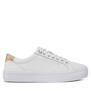 Sneakersy Tommy Hilfiger Essential Vulc Leather Sneaker FW0FW07778 White YBS