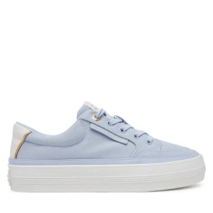 Sneakersy Tommy Hilfiger Essential Vulc Textile Sneaker FW0FW08323 Błękitny