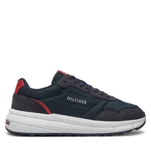 Sneakersy Tommy Hilfiger Faston Mix Ess FM0FM05141 Granatowy