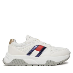 Sneakersy Tommy Hilfiger Flag Low Cut Lace-Up Sneaker T3A9-33550-1697 S Biały