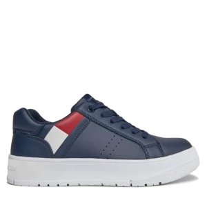 Sneakersy Tommy Hilfiger Flag Low Cut Lace-Up Sneaker T3X9-33356-1355 S Granatowy