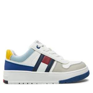 Sneakersy Tommy Hilfiger Flag Low Cut Lace-Up Sneaker T3X9-33863-1269 M Biały