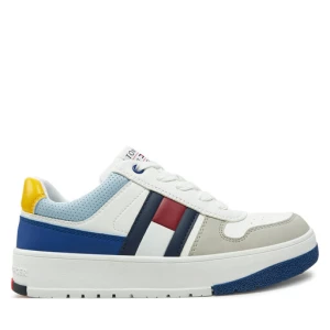 Sneakersy Tommy Hilfiger Flag Low Cut Lace-Up Sneaker T3X9-33863-1269 S Biały