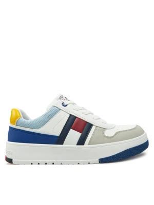 Sneakersy Tommy Hilfiger Flag Low Cut Lace-Up Sneaker T3X9-33863-1269 S Biały