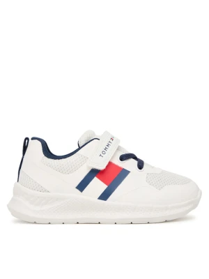 Sneakersy Tommy Hilfiger Flag Low Cut Lace-Up / Velcro T1X9-34369-1843 M Biały