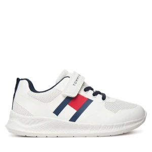 Sneakersy Tommy Hilfiger Flag Low Cut Lace-Up/Velcro T1X9-34369-1843 S Biały