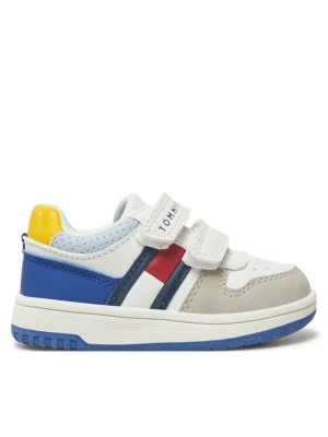Sneakersy Tommy Hilfiger Flag Low Cut Velcro Sneaker T1X9-33844-1269 M Biały