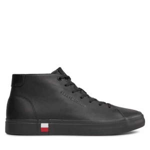 Sneakersy Tommy Hilfiger Hi Vulc Leather Detail FM0FM05045 Black BDS