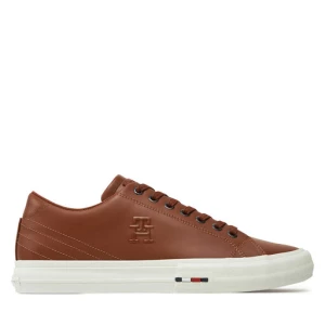 Sneakersy Tommy Hilfiger Hi Vulc Street Patch Lth Luxe FM0FM05203 Brązowy