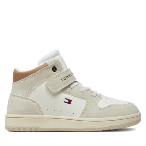 Sneakersy Tommy Hilfiger High Top Lace-Up/Velcro Sneaker T3X9-33342-1269 S Beige/Off White A360