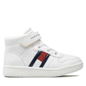 Sneakersy Tommy Hilfiger Higt Top Lace-Up/Velcro Sneaker T3A9-32330-1438 S White 100