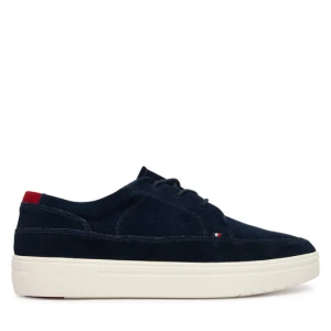 Sneakersy Tommy Hilfiger Hilfiger Light Hybrid Suede Shoe FM0FM05788 Granatowy
