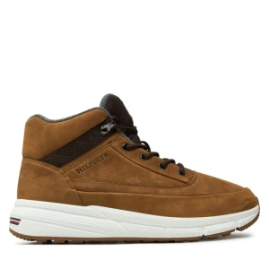 Sneakersy Tommy Hilfiger Hilfiger Warm Nubuck Hybrid B FM0FM05189 Brązowy