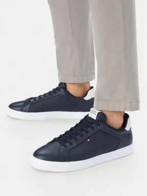 Sneakersy Tommy Hilfiger Icon Court FM0FM05946 Granatowy