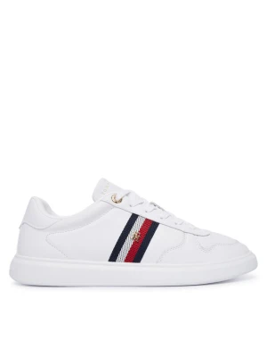 Sneakersy Tommy Hilfiger Icon Court Light Webbing FW0FW09602 Biały