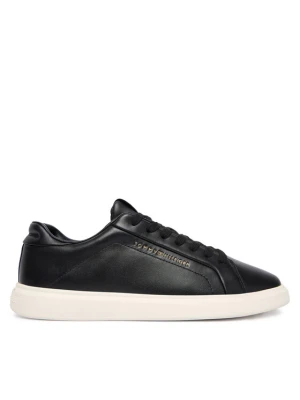 Sneakersy Tommy Hilfiger Icon Court Light Weight Shinny FW0FW08949 Czarny