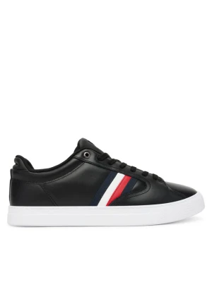Sneakersy Tommy Hilfiger Icon Court Stripes FM0FM05628 Czarny