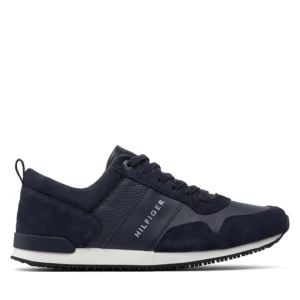Sneakersy Tommy Hilfiger Iconic Leather Suede Mix Runner FM0FM00924 Midnight 403