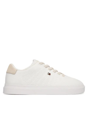 Sneakersy Tommy Hilfiger Knit Cupsole FW0FW09289 Biały