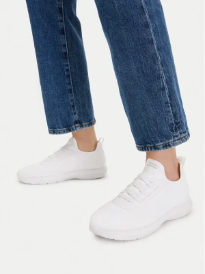 Sneakersy Tommy Hilfiger Knit Extralight Runner FW0FW09112 Biały