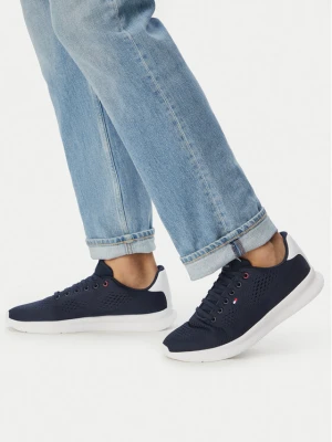 Sneakersy Tommy Hilfiger Lightweight Runner FM0FM05909 Granatowy