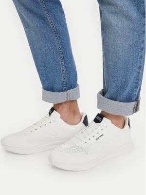 Sneakersy Tommy Hilfiger Lightweight Runner Mix FM0FM05755 Biały