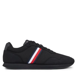 Sneakersy Tommy Hilfiger Lo Runner Mix FM0FM04958 Czarny