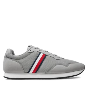 Sneakersy Tommy Hilfiger Lo Runner Mix FM0FM04958 Szary