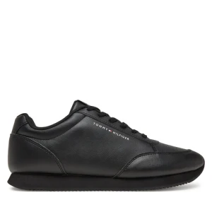 Sneakersy Tommy Hilfiger Lo Runner Pu Mix FM0FM05419 Czarny