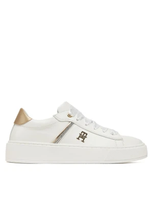 Sneakersy Tommy Hilfiger Low Cut Lace-Up Sneaker T4A9-33933-0206 S Biały