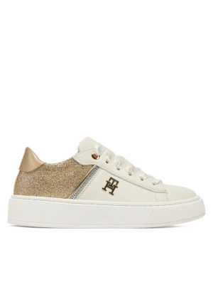 Sneakersy Tommy Hilfiger Low Cut Lace-Up Sneaker T4A9-33935-1281 M Biały
