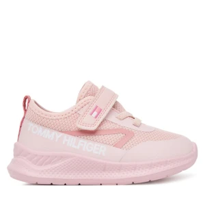 Sneakersy Tommy Hilfiger Low Cut Lace-Up/Velcro Sneaker T1A9-33990-1843 M Różowy